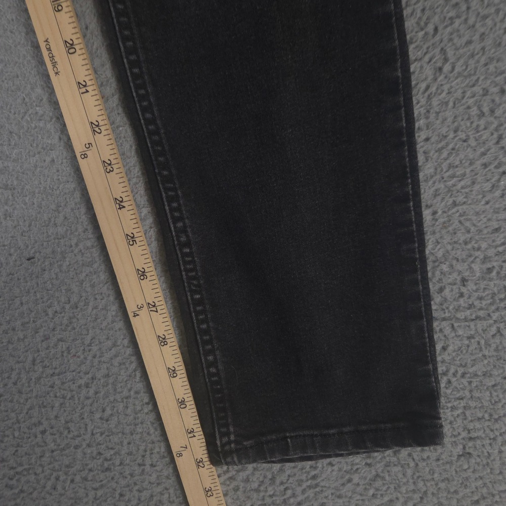 Levi's Jeans Mens 32x34 Black 511 Slim Leg Cotton Blend Faded Denim Pants Preppy - Picture 3 of 12